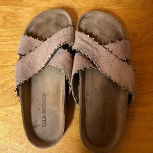 Ulla Johnson suede slip on sandals size 38